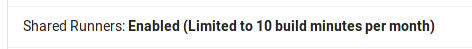 Continuous integration · Settings · Admin area · User · Help · GitLab