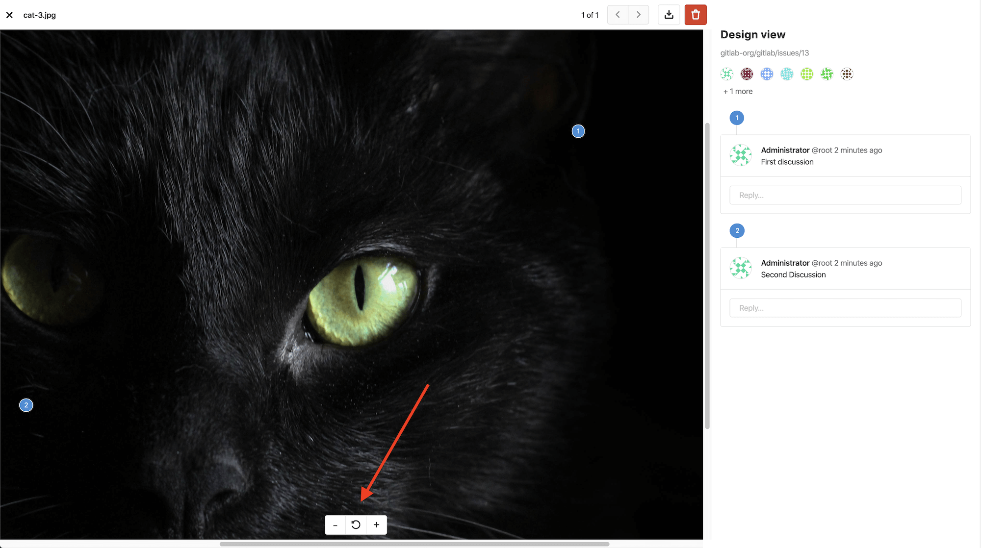 Design management · Issues · Project · User · Help · GitLab