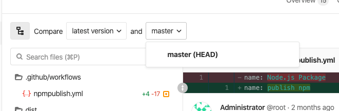 Versions · Merge requests · Project · User · Help · GitLab